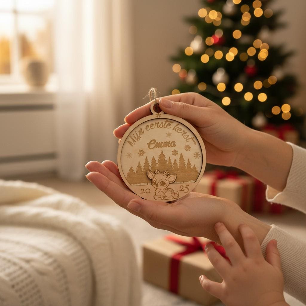 Houten aandenken in een gezellige woonsetting